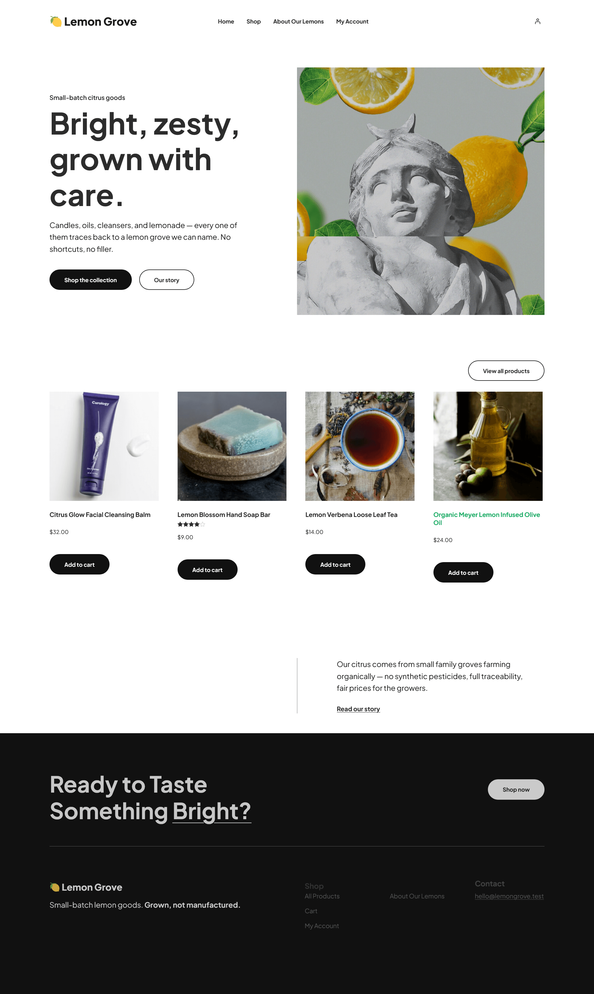 Lemon Grove – Small-Batch Citrus E-Commerce